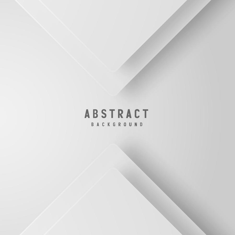 Abstract white and gray color background with geometric shape. Vector illustration.
