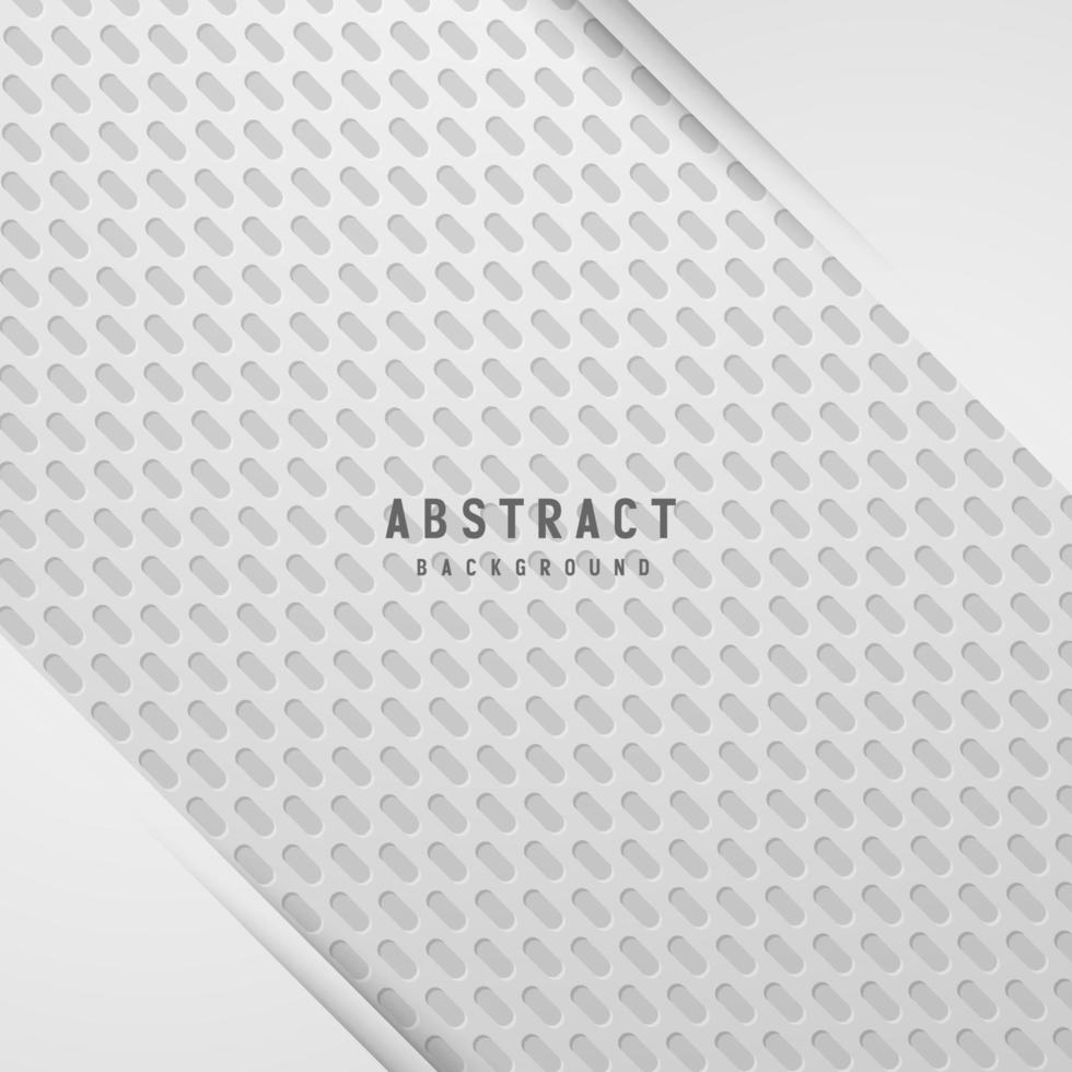 Abstract white and gray color background with geometric shape. Vector illustration.