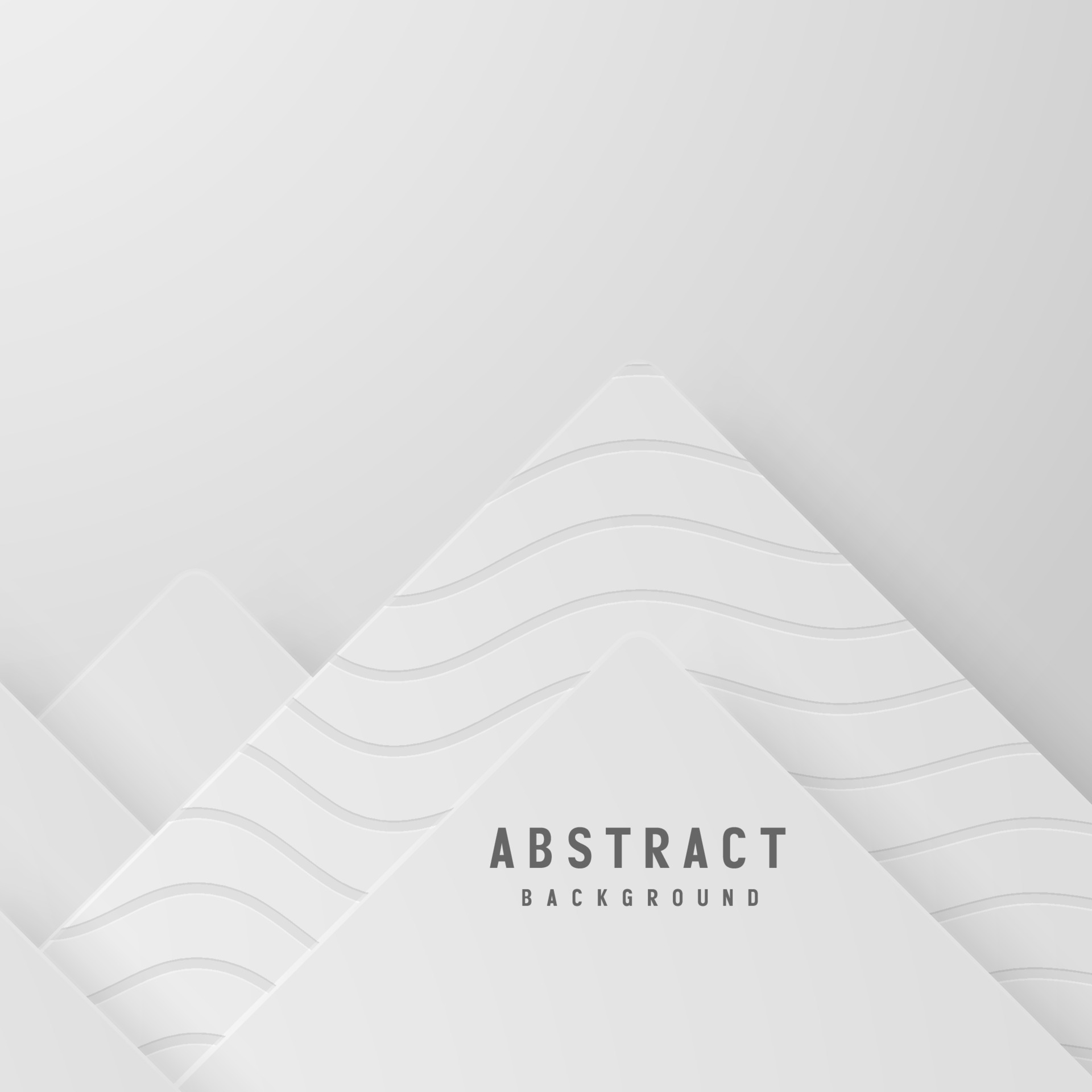 Abstract white and gray color background with geometric shape. Vector