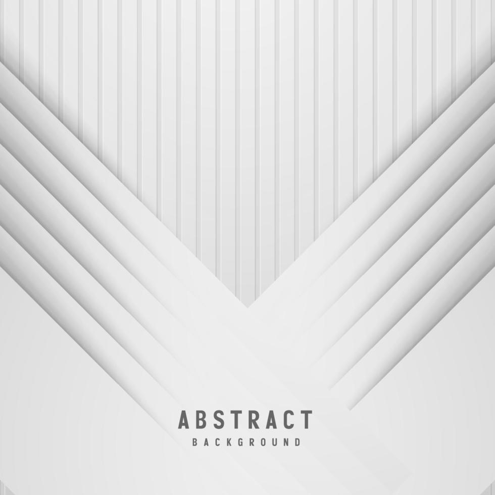 fondo abstracto de color blanco y gris con forma geométrica. ilustración vectorial vector