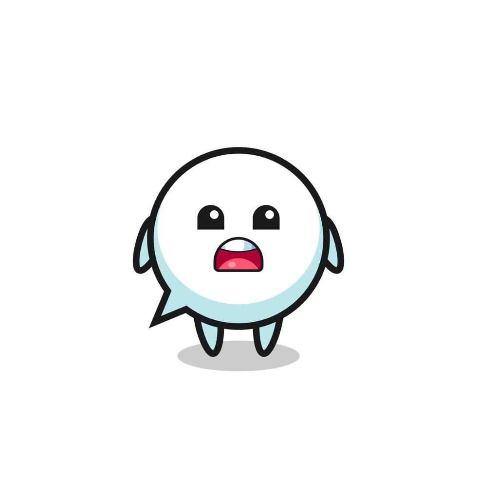 speech bubble illustration with apologizing expression, saying I am sorry vector