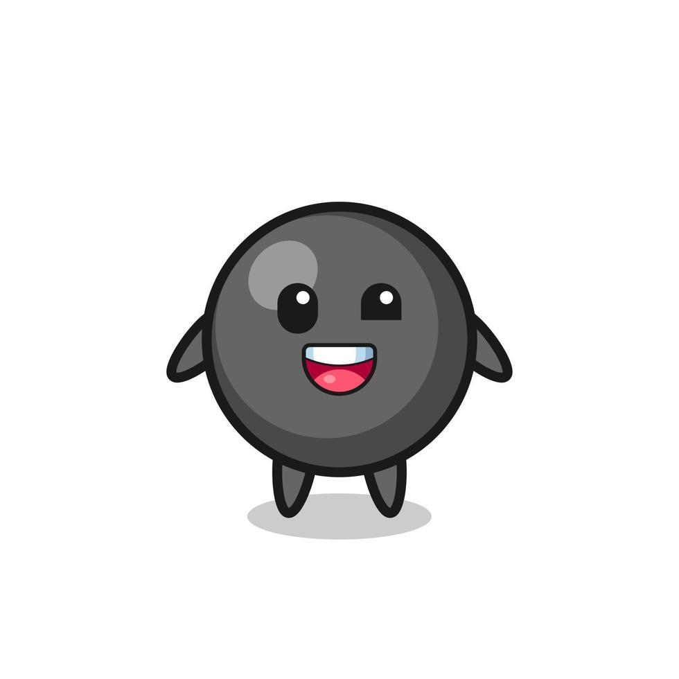 illustration of an dot symbol character with awkward poses vector