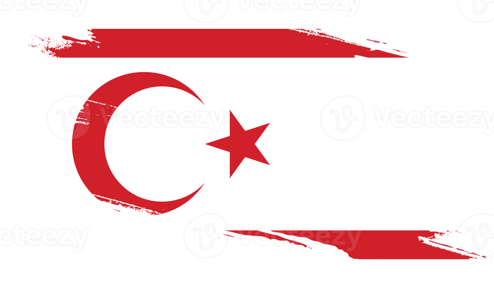 turkish republic of northern cyprus flag with grunge texture png