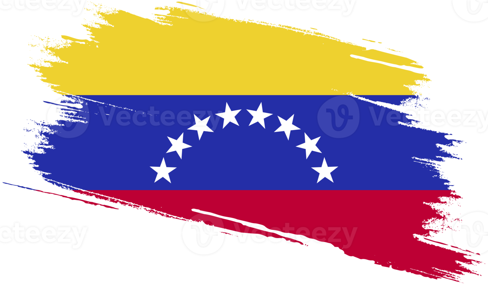 bandera venezolana con textura grunge png