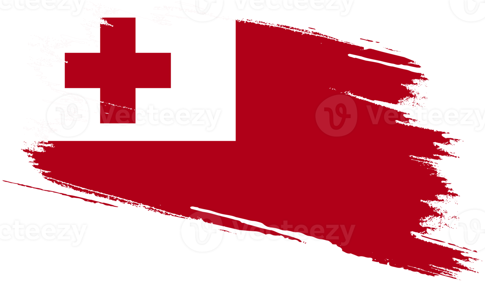 Tonga-Flagge mit Grunge-Textur png