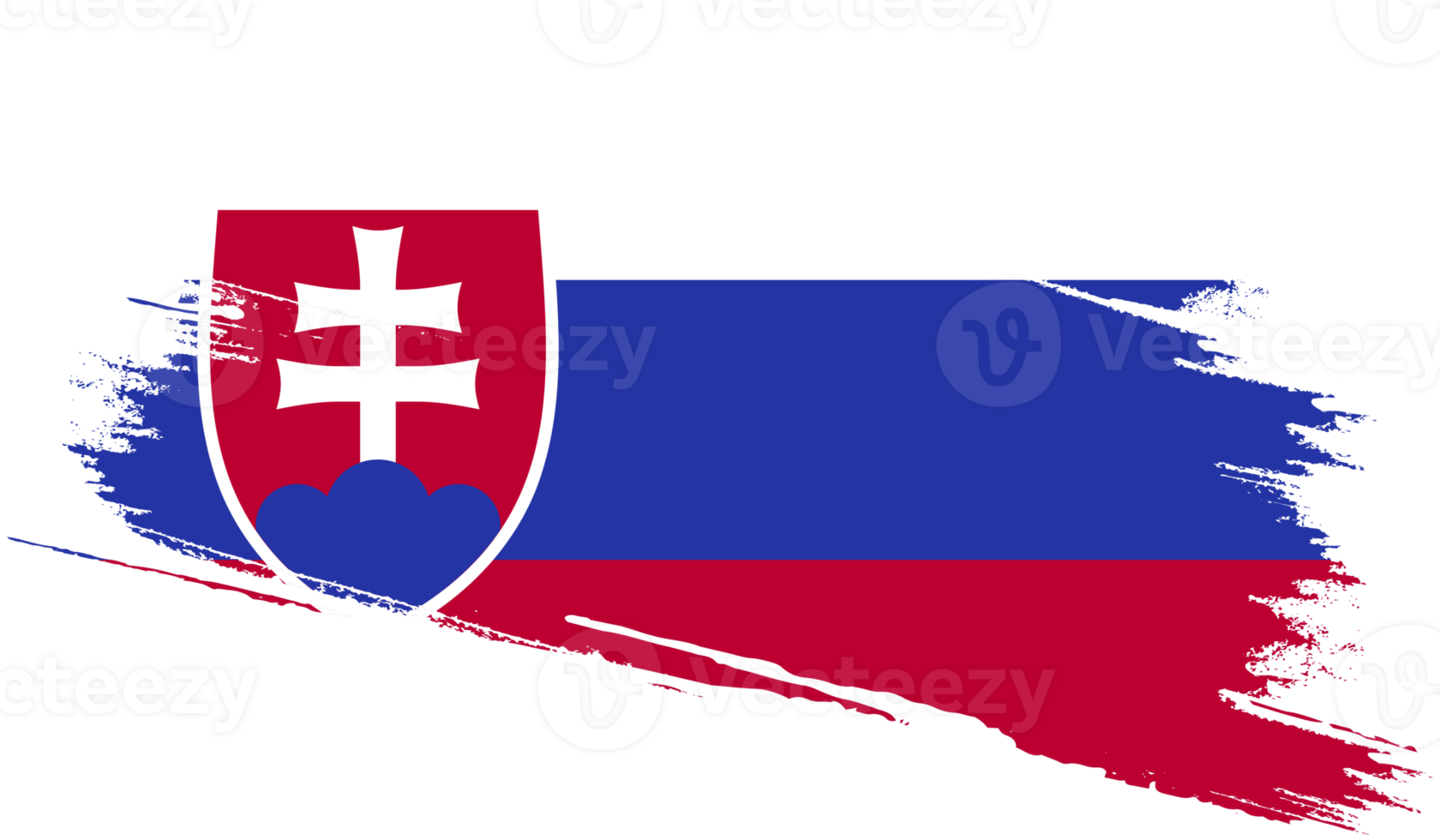 Slovakia flag in grunge style png