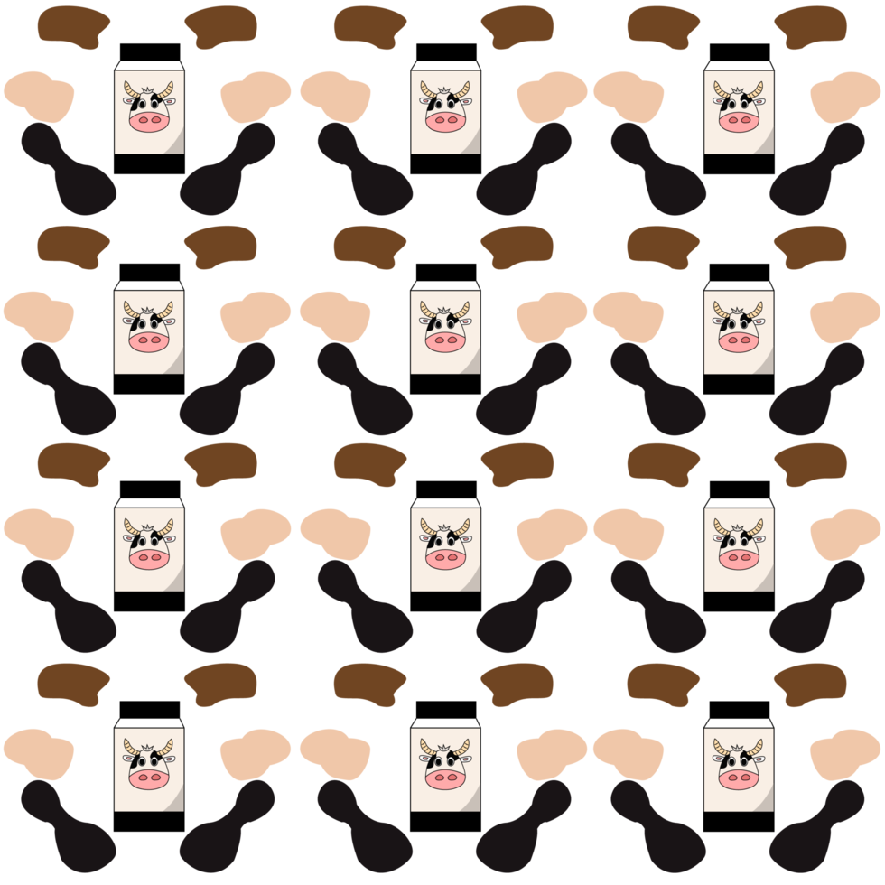 Cow seamless patterns png