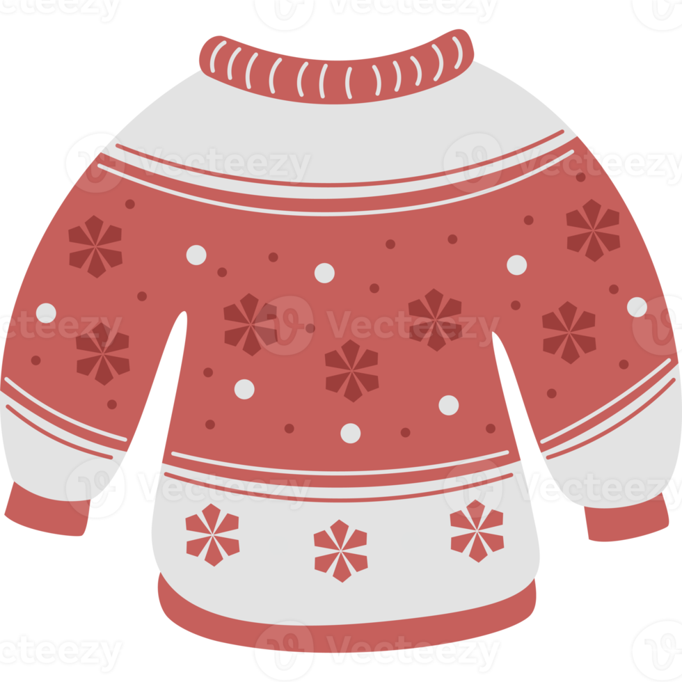 Knitted Christmas sweater png