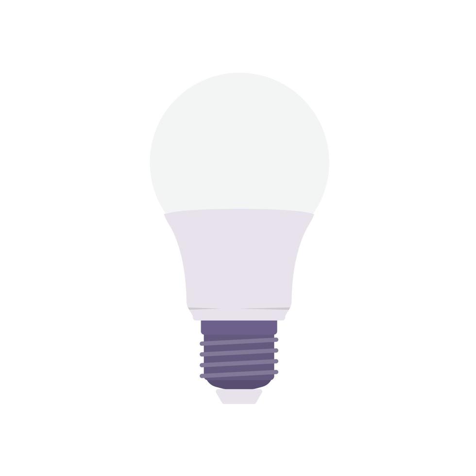 Light Bulb Flat Illustration. Clean Icon Design Element on Isolated White Background vector