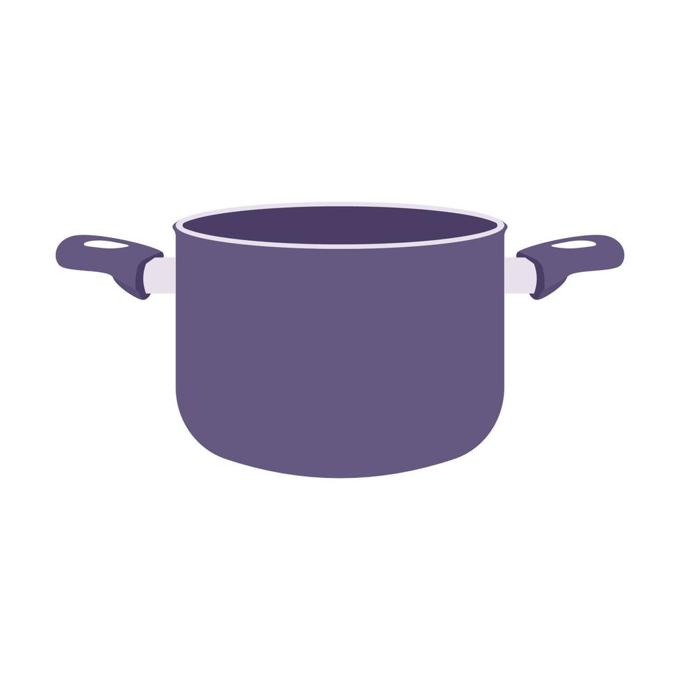 Cooking Pot Flat Illustration. Clean Icon Design Element on Isolated White Background vector