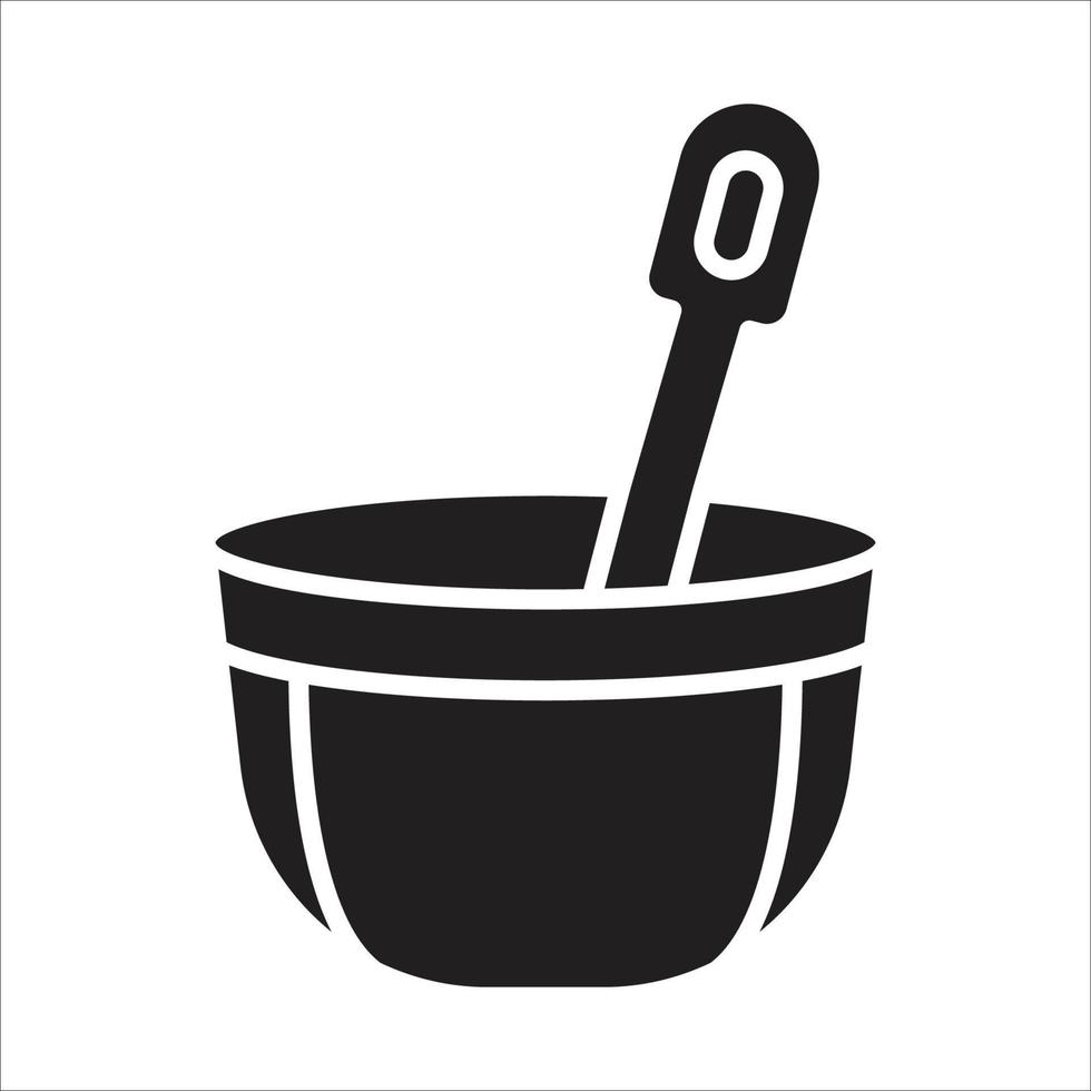 Bowl Glyph Icon vector