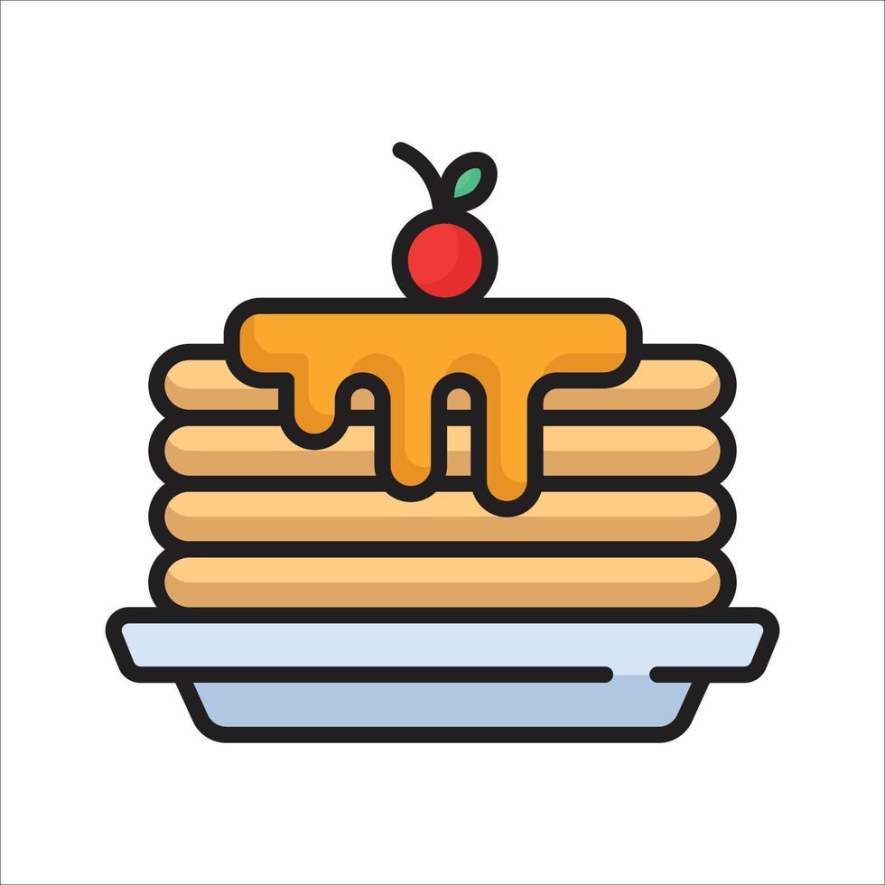 Pancake Outline Vector Art, Icons, and Graphics for Free Download