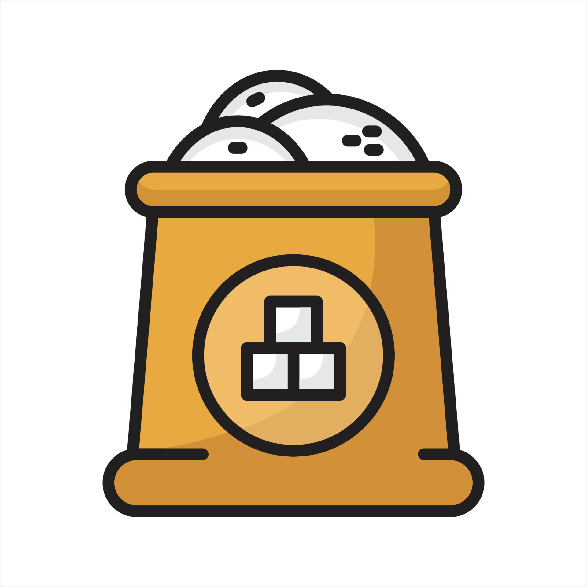 sugar-bag-outline-color-icon-12047730-vector-art-at-vecteezy