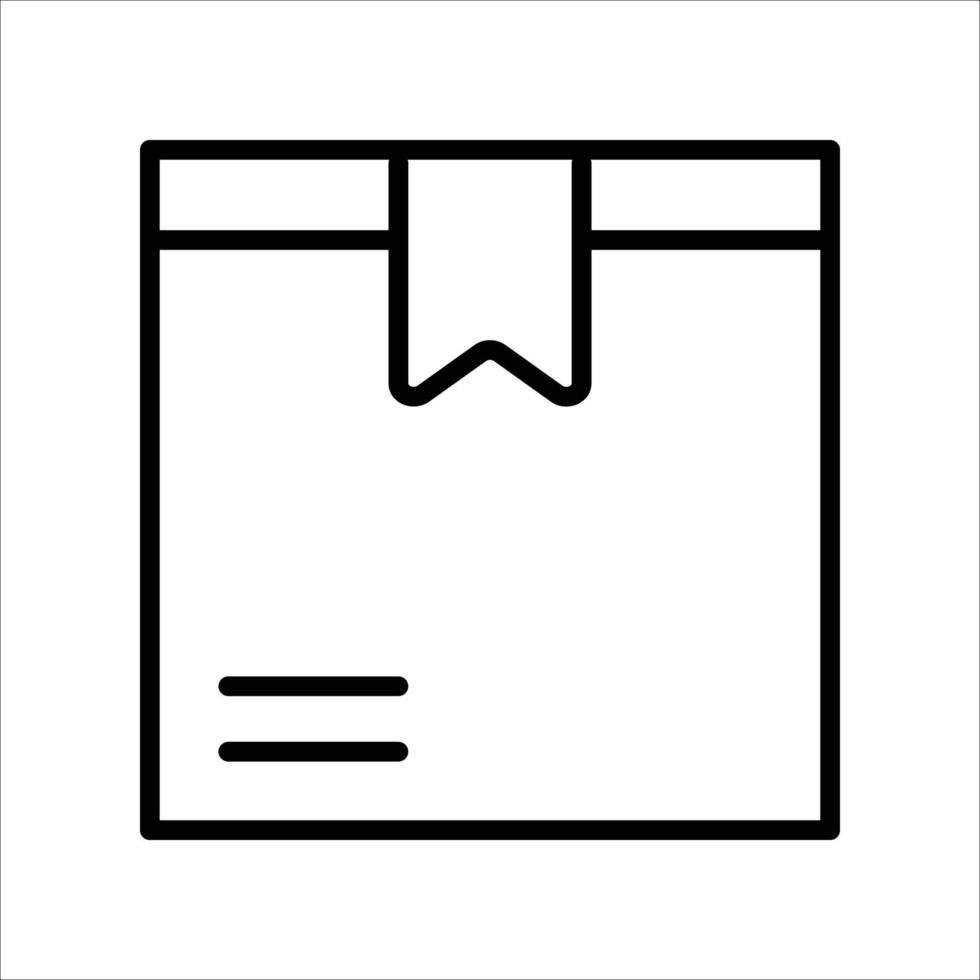 Deliver Box Line Icon vector