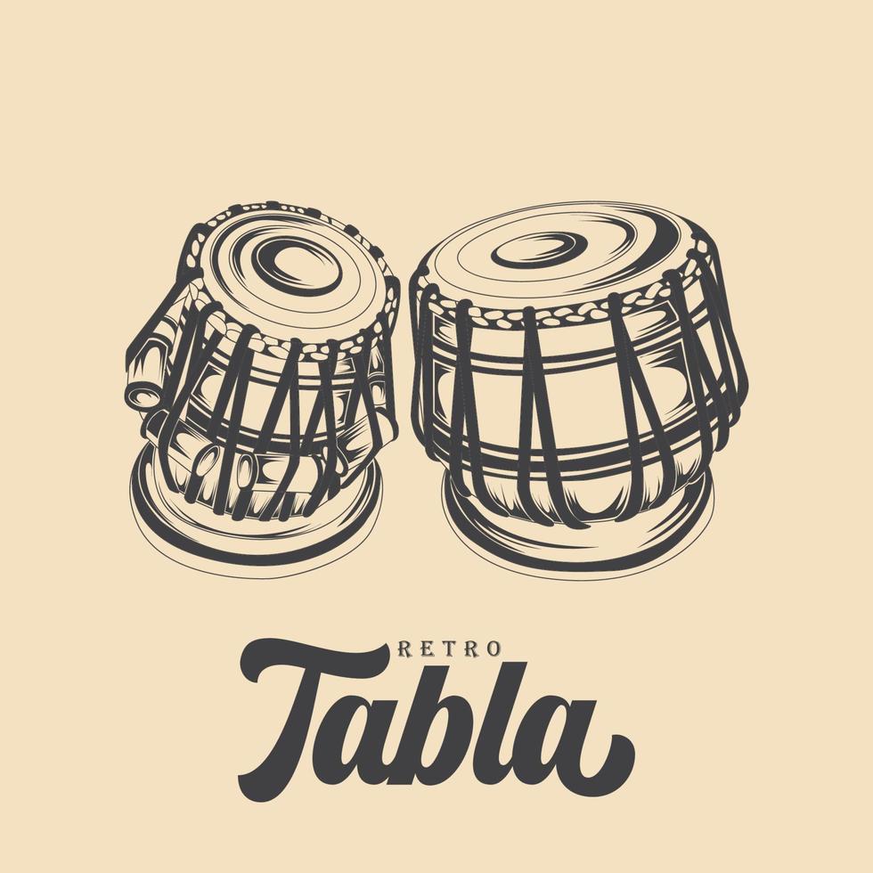 Vectores de stock de drum tabla instrument vector