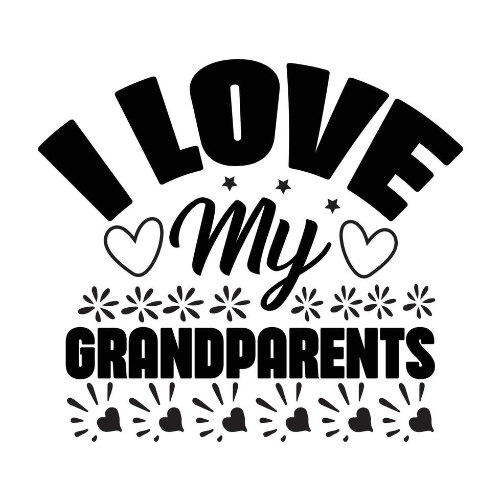 Grandparents t shirt design vector