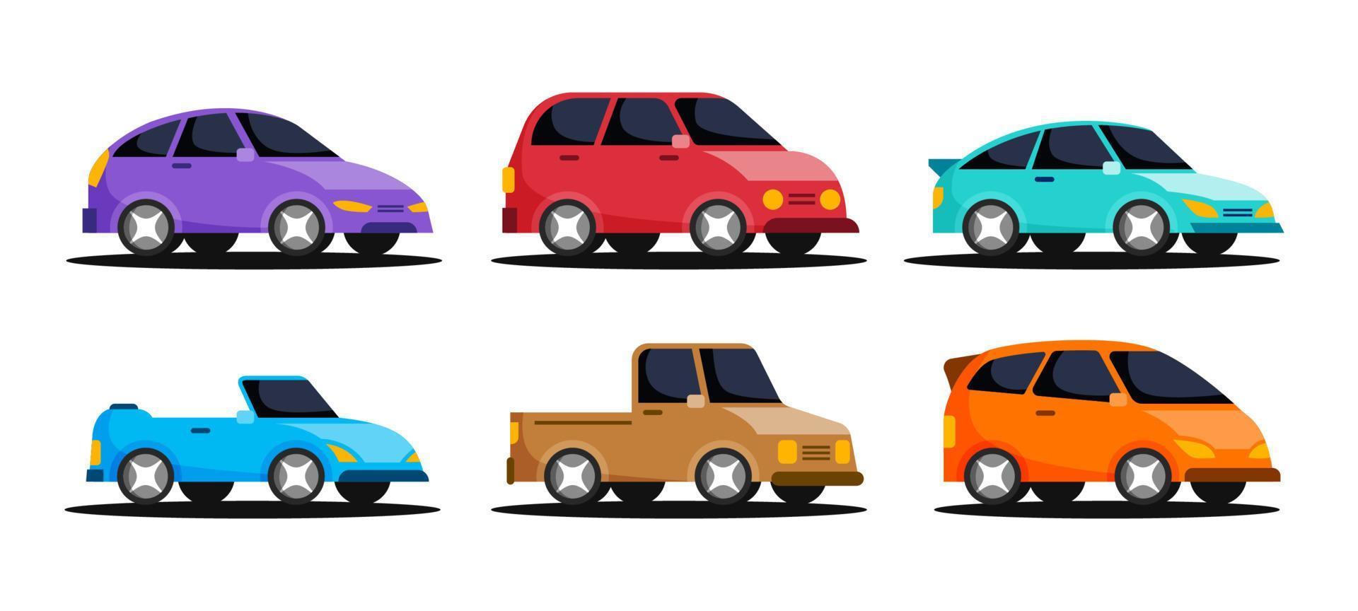 colección de iconos de coches vector