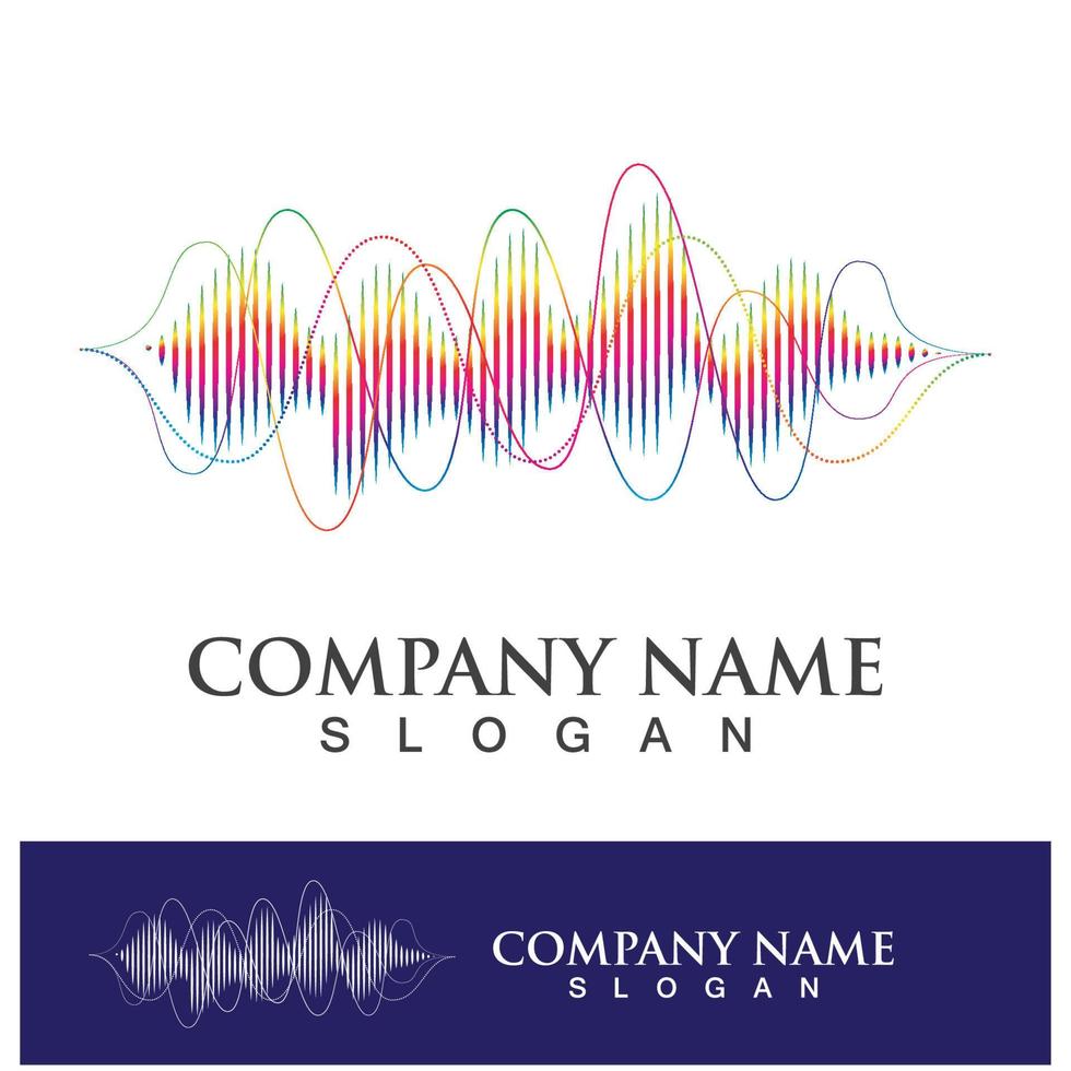 Sound waves vector illustration