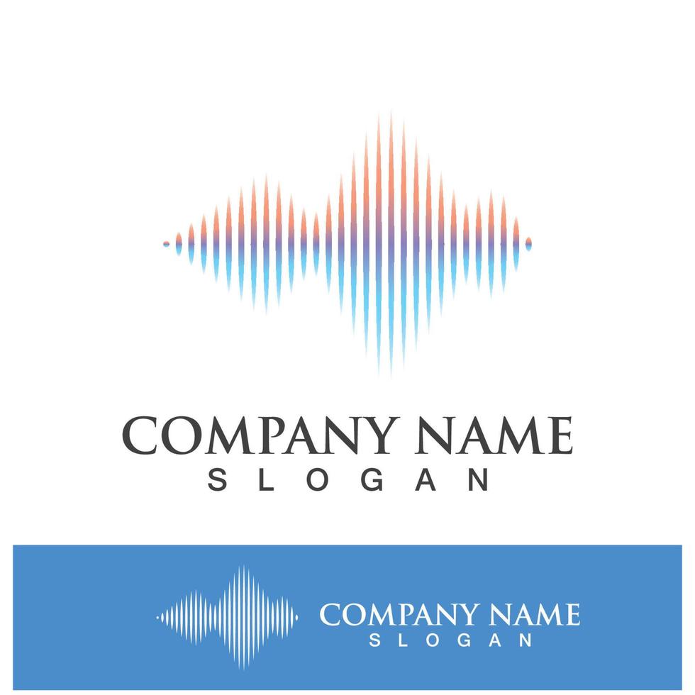 Sound waves vector illustration