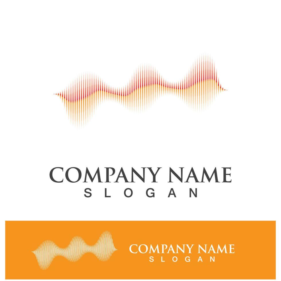 Sound waves vector illustration
