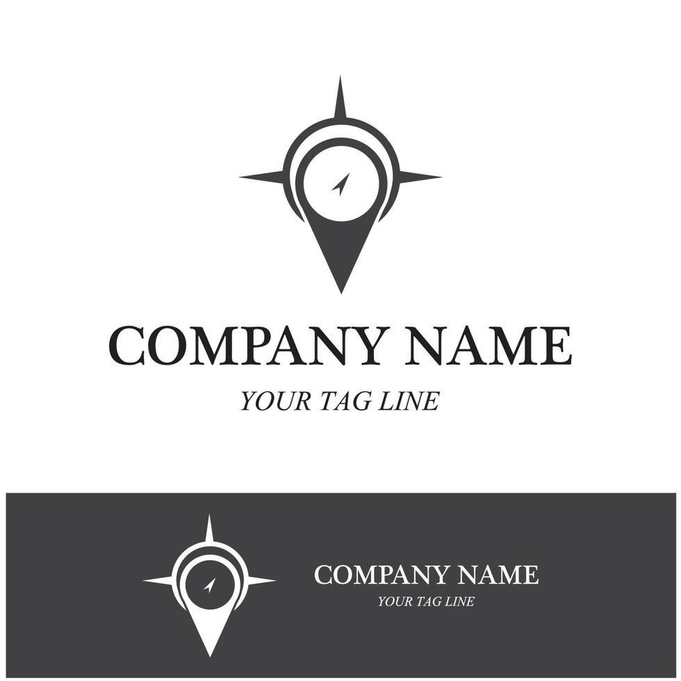 compass logo and symbol vector