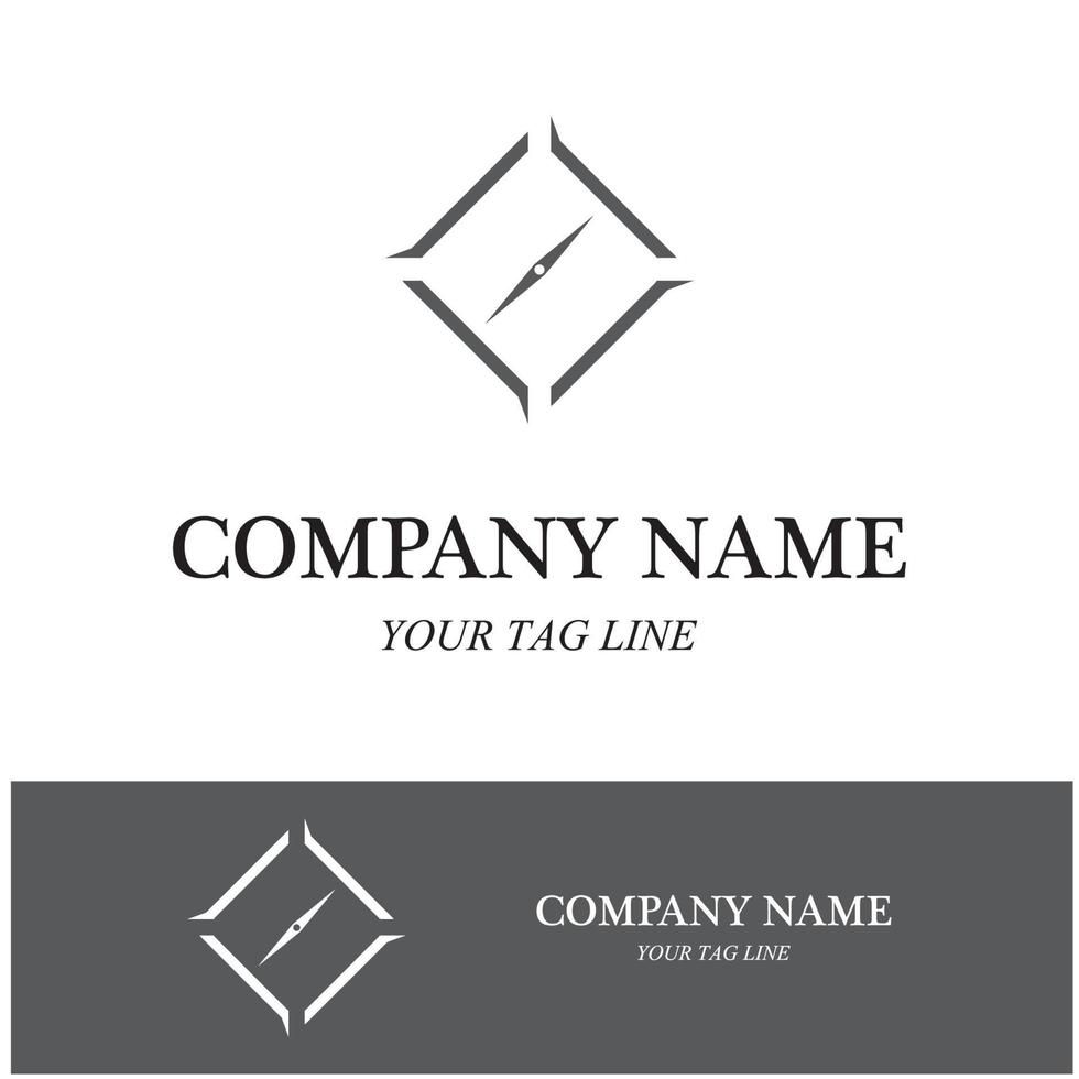 compass logo and symbol vector