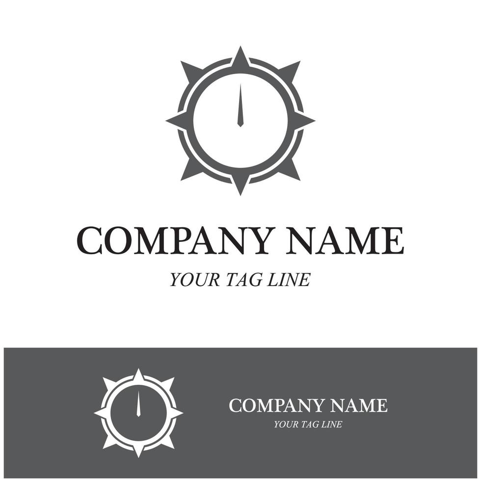 compass logo and symbol vector
