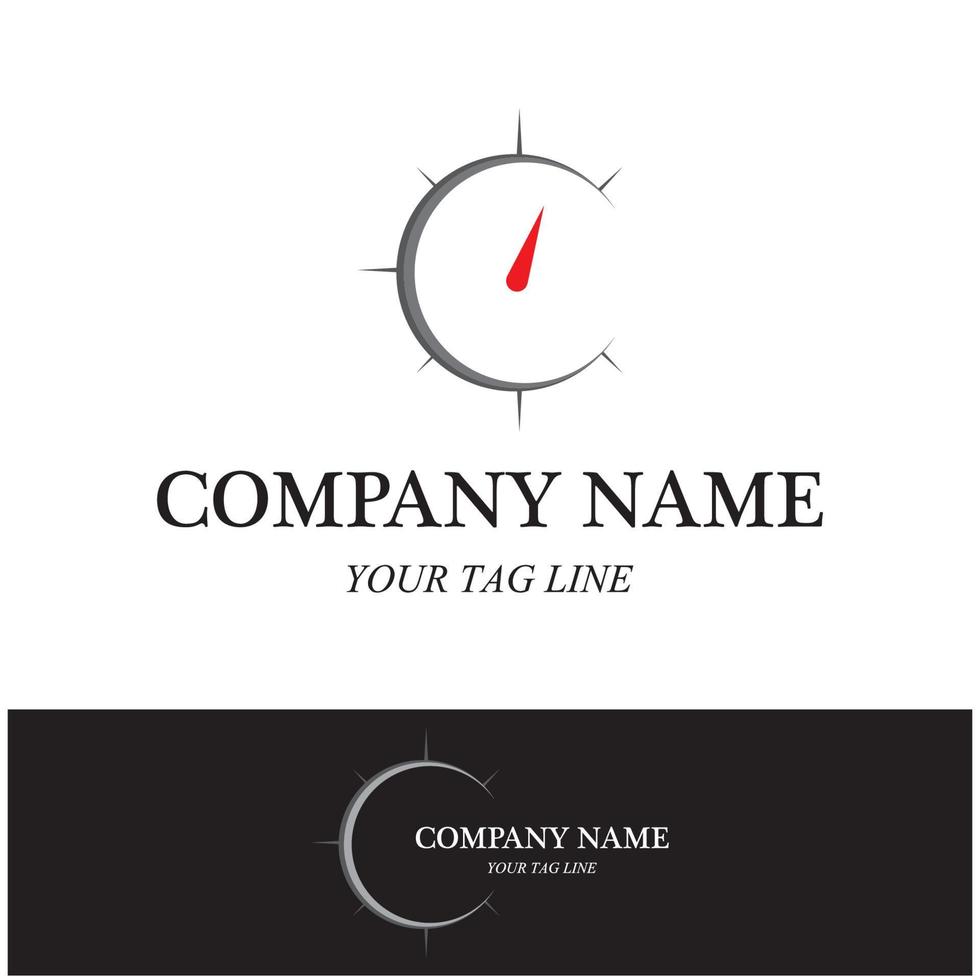compass logo and symbol vector