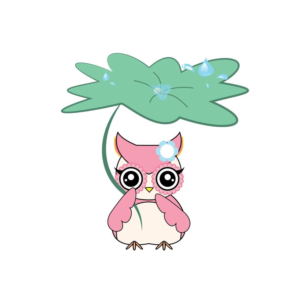 Owl Cartoon Character vector