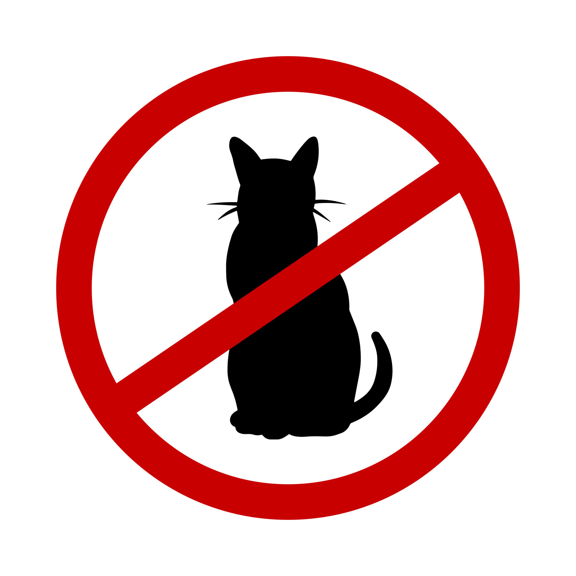 Do Not Entry With Cats Symbol Sticker Template Simple Vector Shape do-not-entry-with-cats-symbol-sticker-template-simple-vector-shape