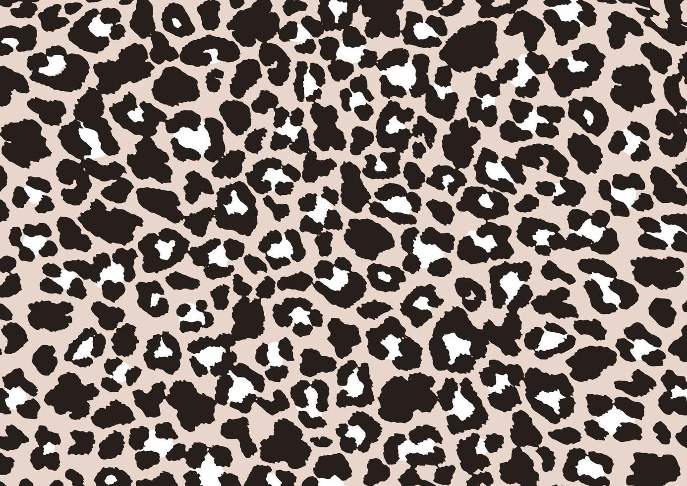 Leopard skin hand drawing vector