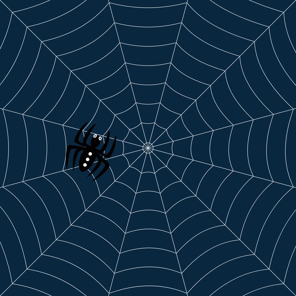 Halloween spider web vector illustration