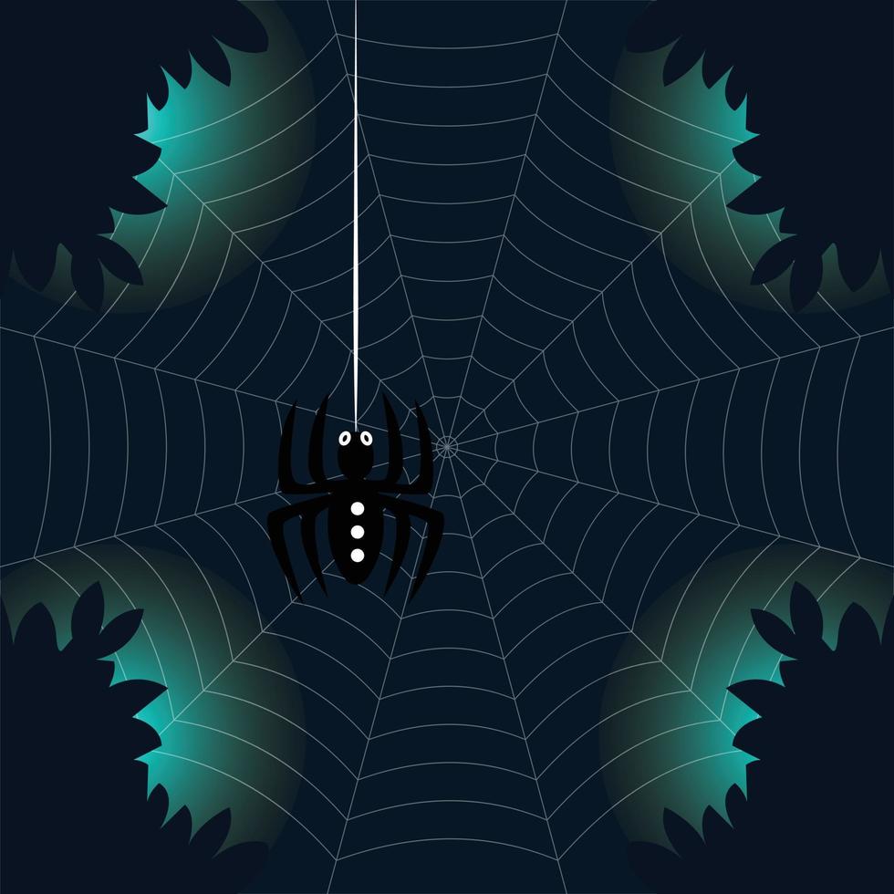 Halloween spider web vector