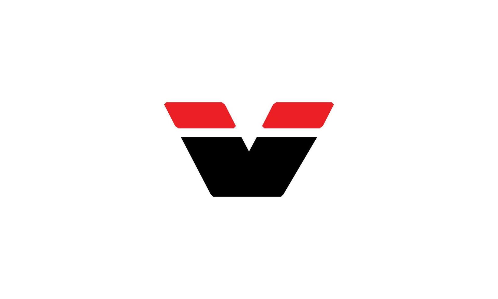 Letter V logo design free vector template.