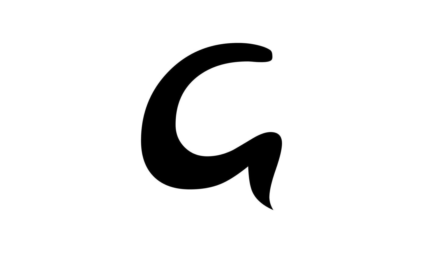 diseño del logotipo de la letra g. diseño inicial del logotipo de la letra g. diseño de icono de vector de logotipo g. g plantilla de vector libre de diseño de logotipo simple.