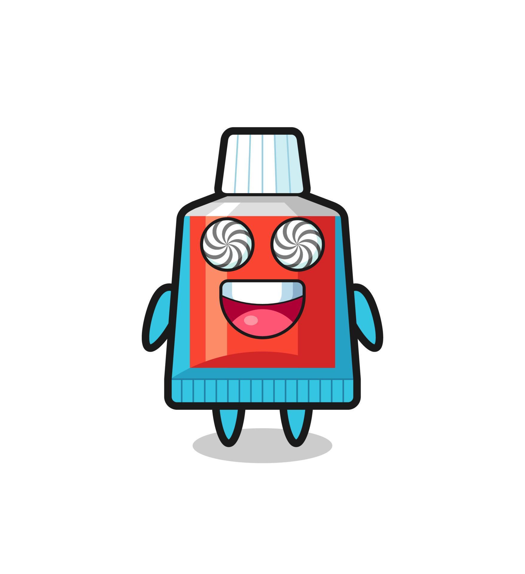 cute toothpaste character with hypnotized eyes 12049819 Vector Art at Vecteezy