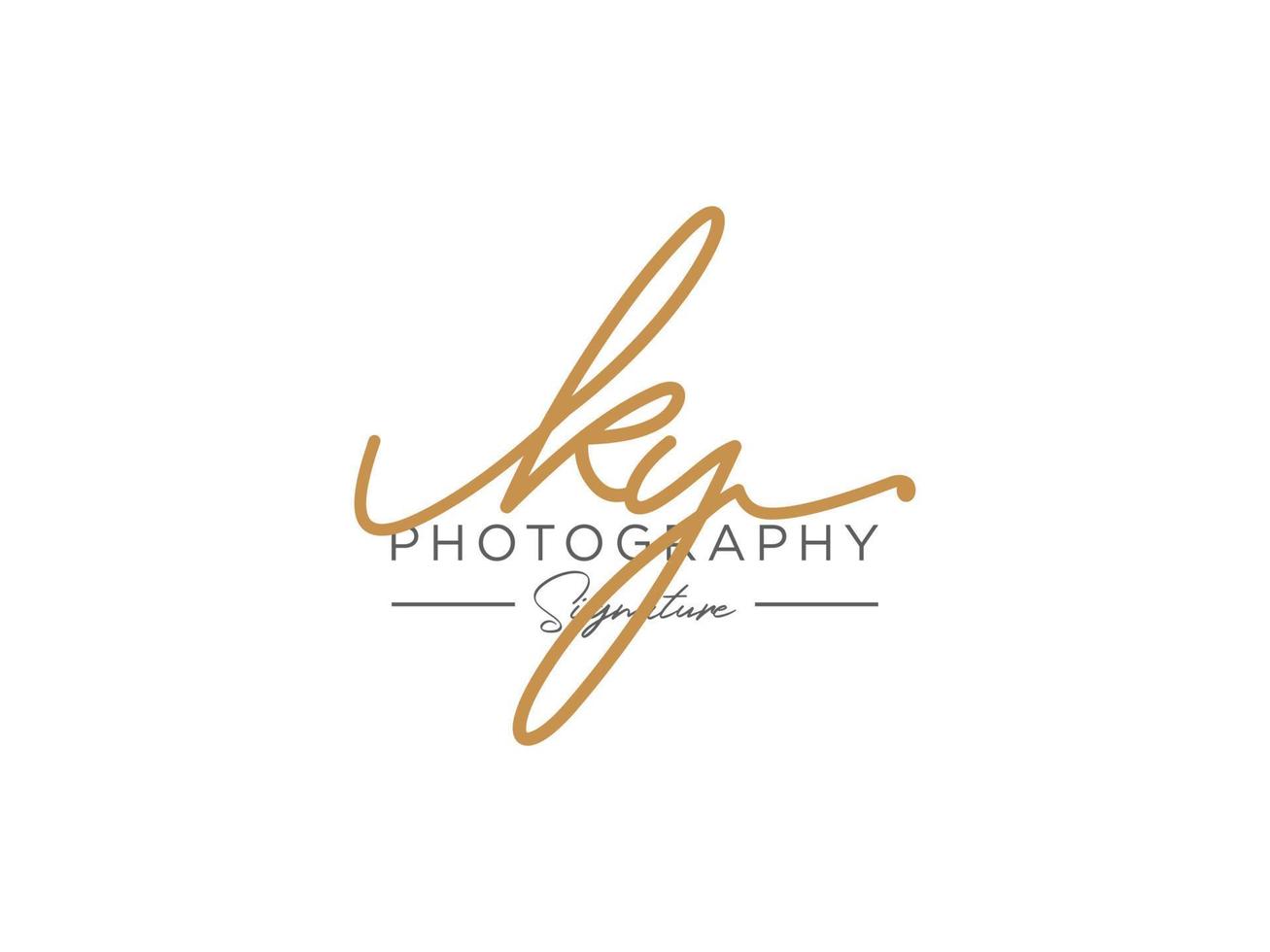 Letter KY Signature Logo Template Vector