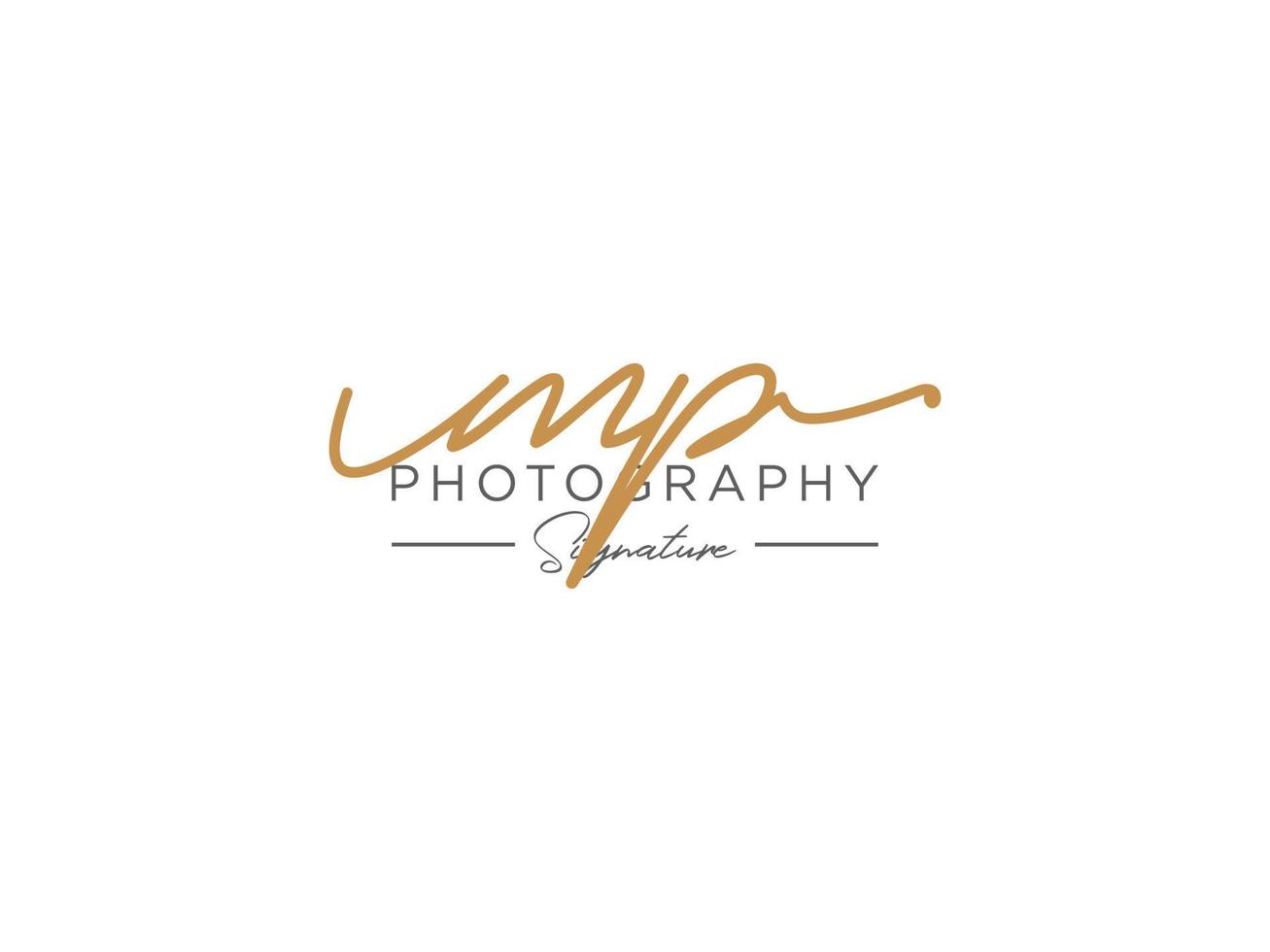 Letter MP Signature Logo Template Vector