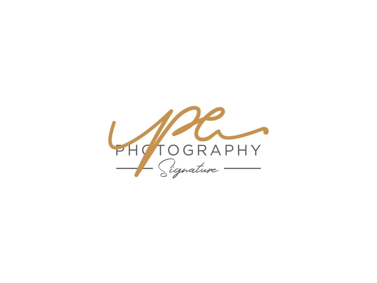 Letter PE Signature Logo Template Vector
