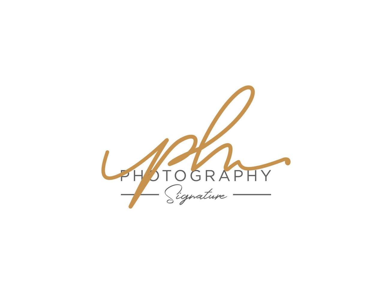Letter PH Signature Logo Template Vector