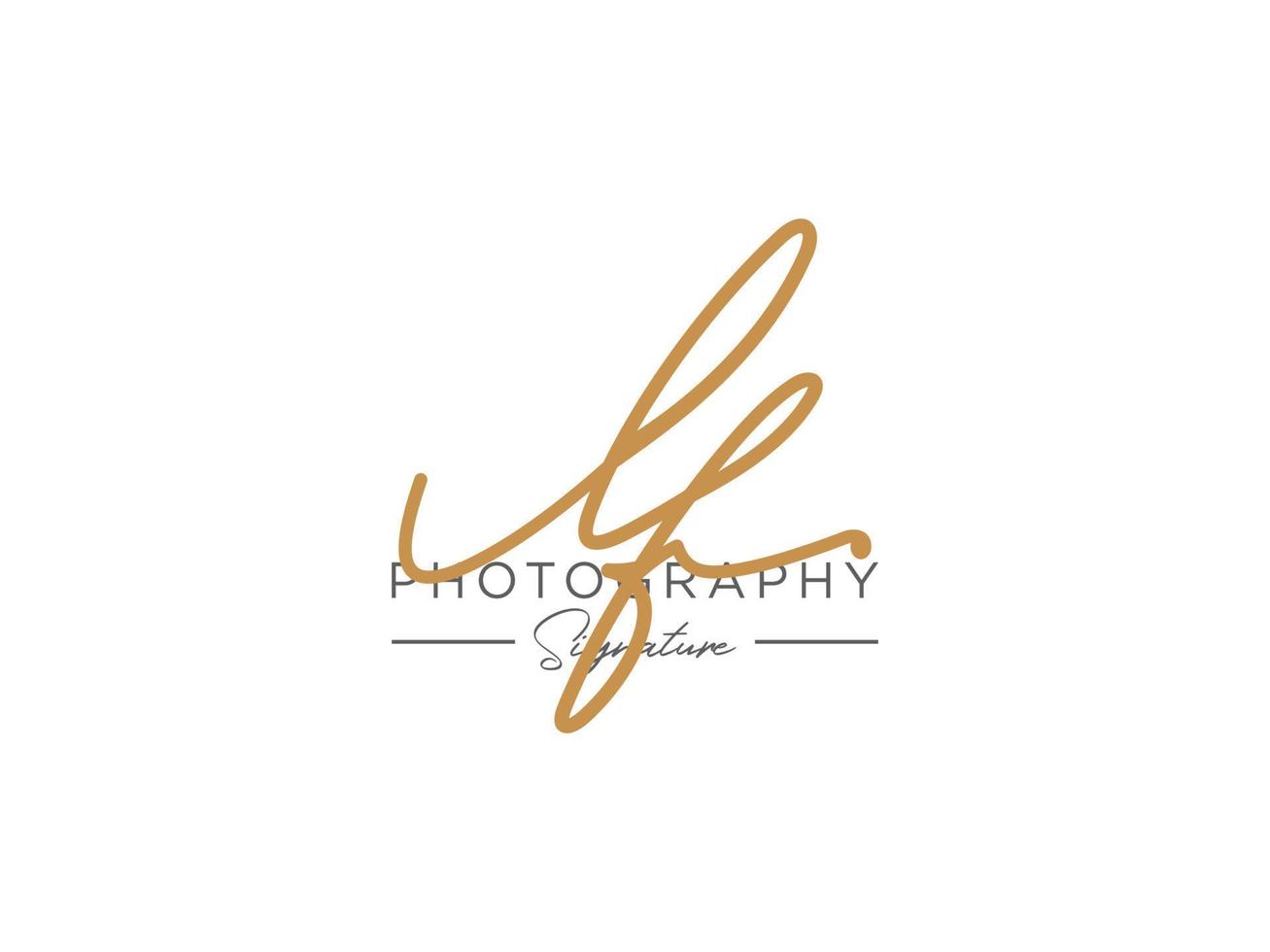 Letter LF Signature Logo Template Vector