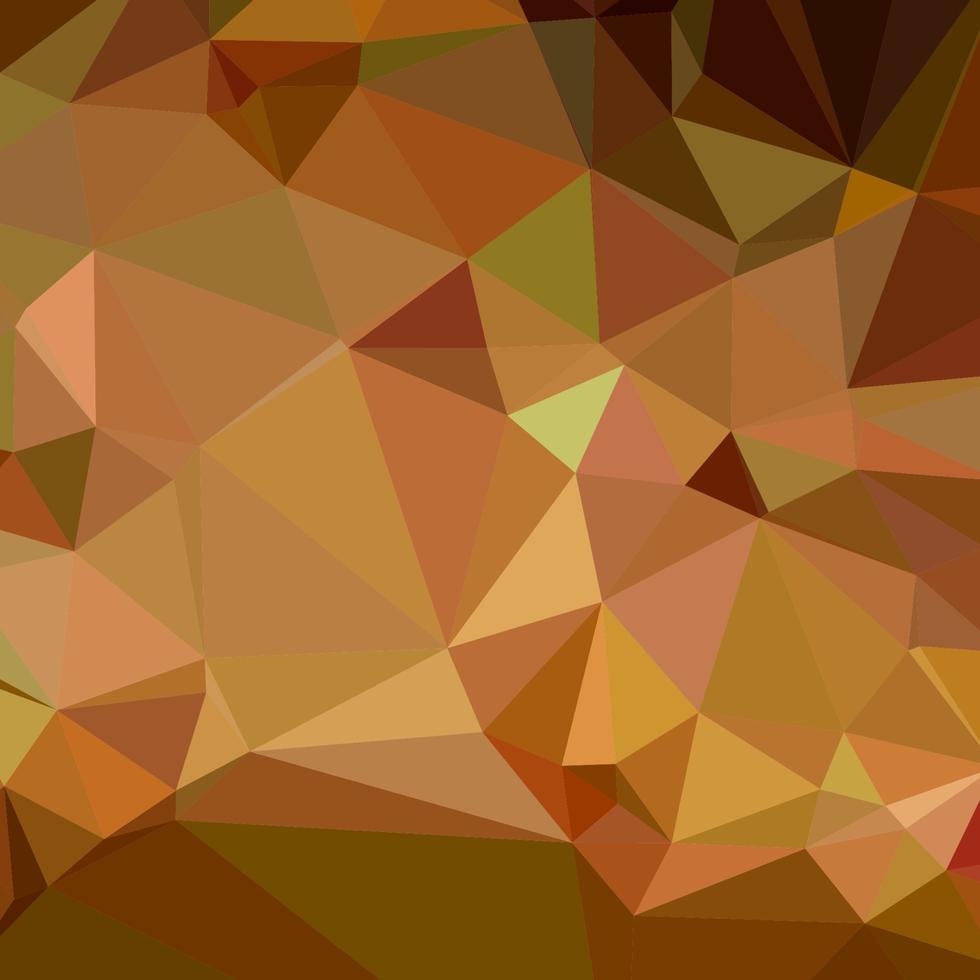 fondo de polígono bajo abstracto marrón cacao vector