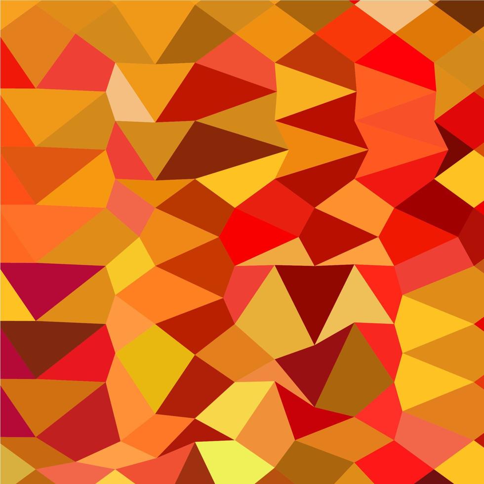 fondo de polígono bajo abstracto rojo coquelicot vector