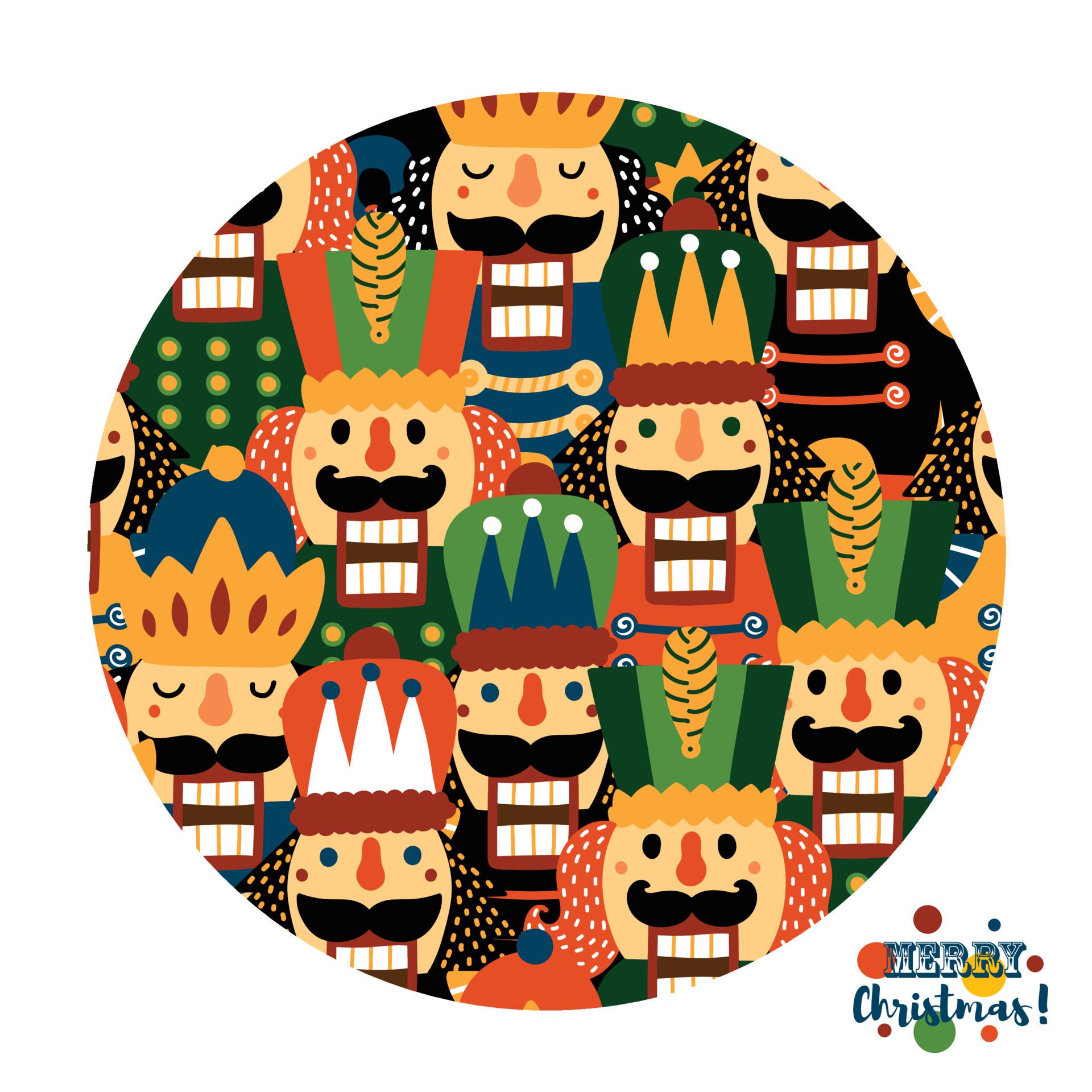 Nutcracker. Cute Christmas vector card. 12051188 Vector Art at Vecteezy