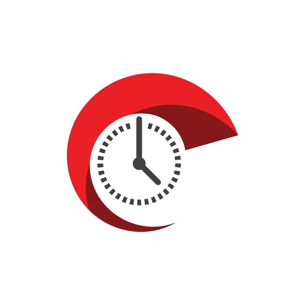 icono de reloj logo vector