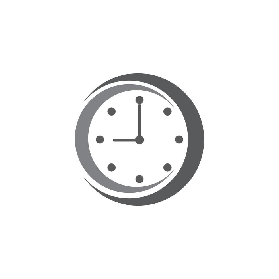 clock logo icon vector