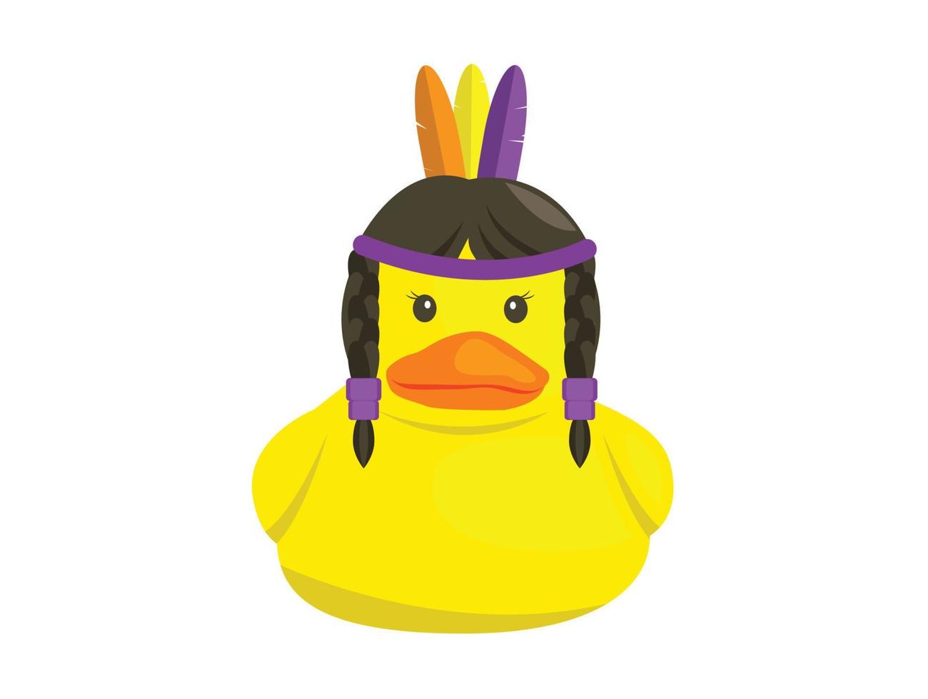 pato de baño pato amarillo juguete de goma dibujos animados vector