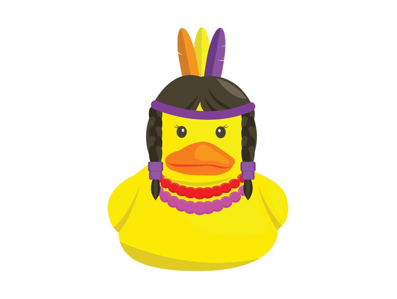 bath duck Yellow duck  rubber toy cartoon vector