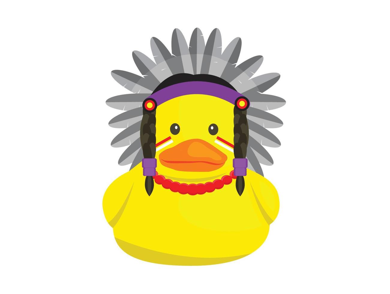 bath duck Yellow duck  rubber toy cartoon vector