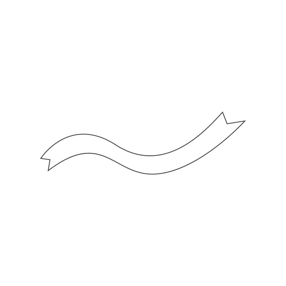 Hand drawn OktoberFest ribbon Outline is suitable for elements of an invitation design, celebration, social media, website design needs and others. vector illustration. eps 10